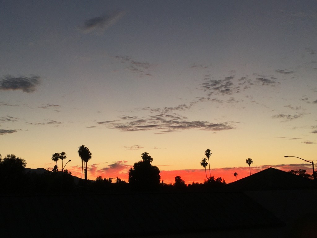 夕暮れ
